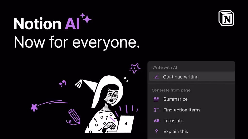 Trợ lý ảo thông minh Notion AI
